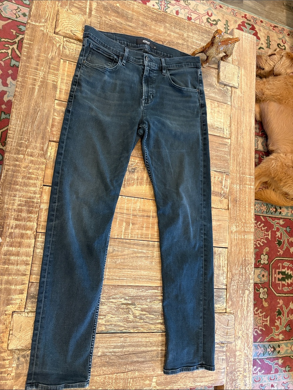 Hudson Jeans Men's Dark Blue Blake Slim Straight Jeans 34